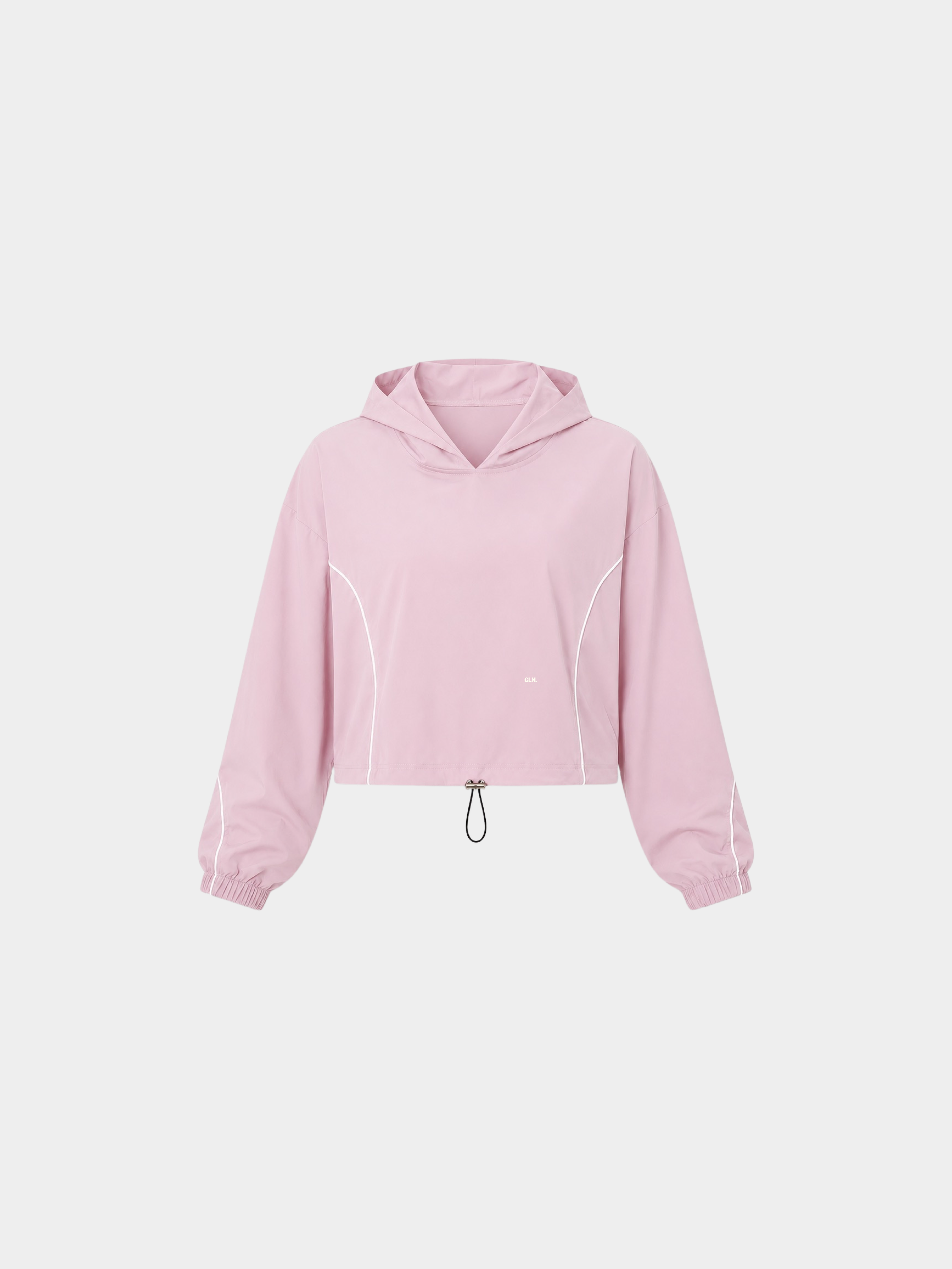 Contour Hooded Jacket in Blush Pink by Gallenn – product view 2