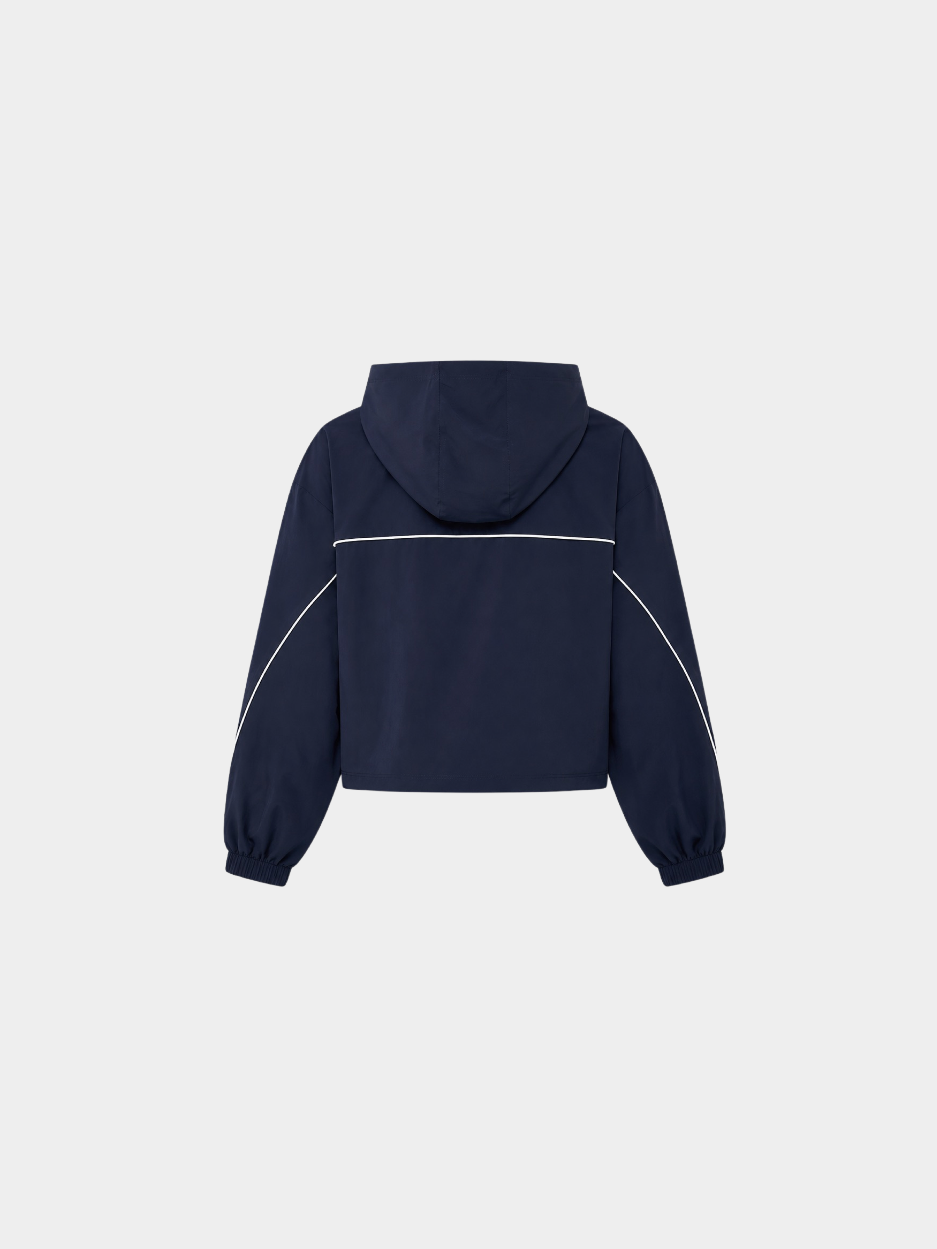 Contour Hooded Jacket in Navy by Gallenn – product view 4