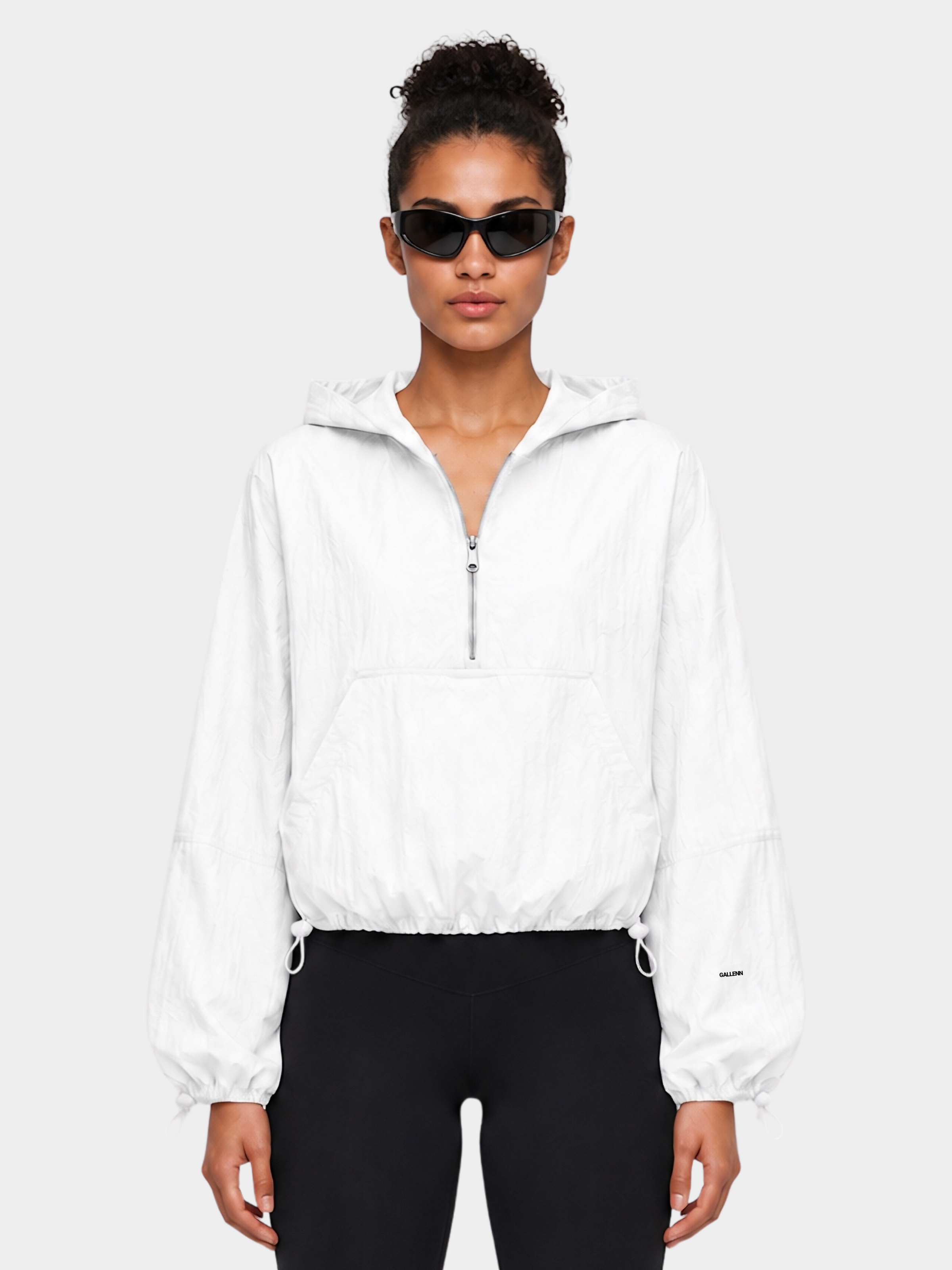 Sky Cocoon Jacket in Cloud White by Gallenn – product view 1