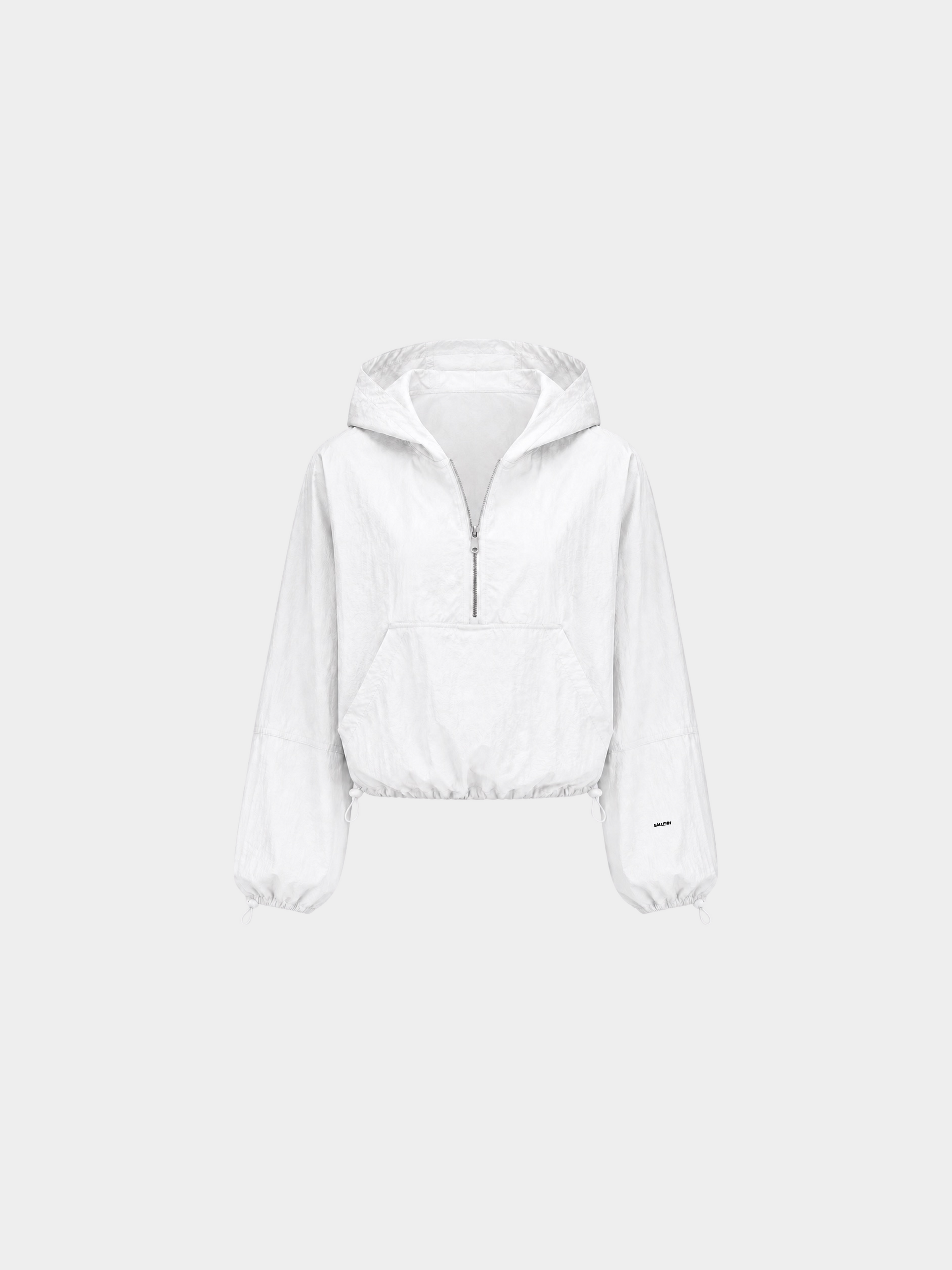 Sky Cocoon Jacket in Cloud White by Gallenn – product view 2