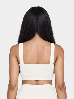 Woman wearing Allure in Ivory by Gallenn – back view