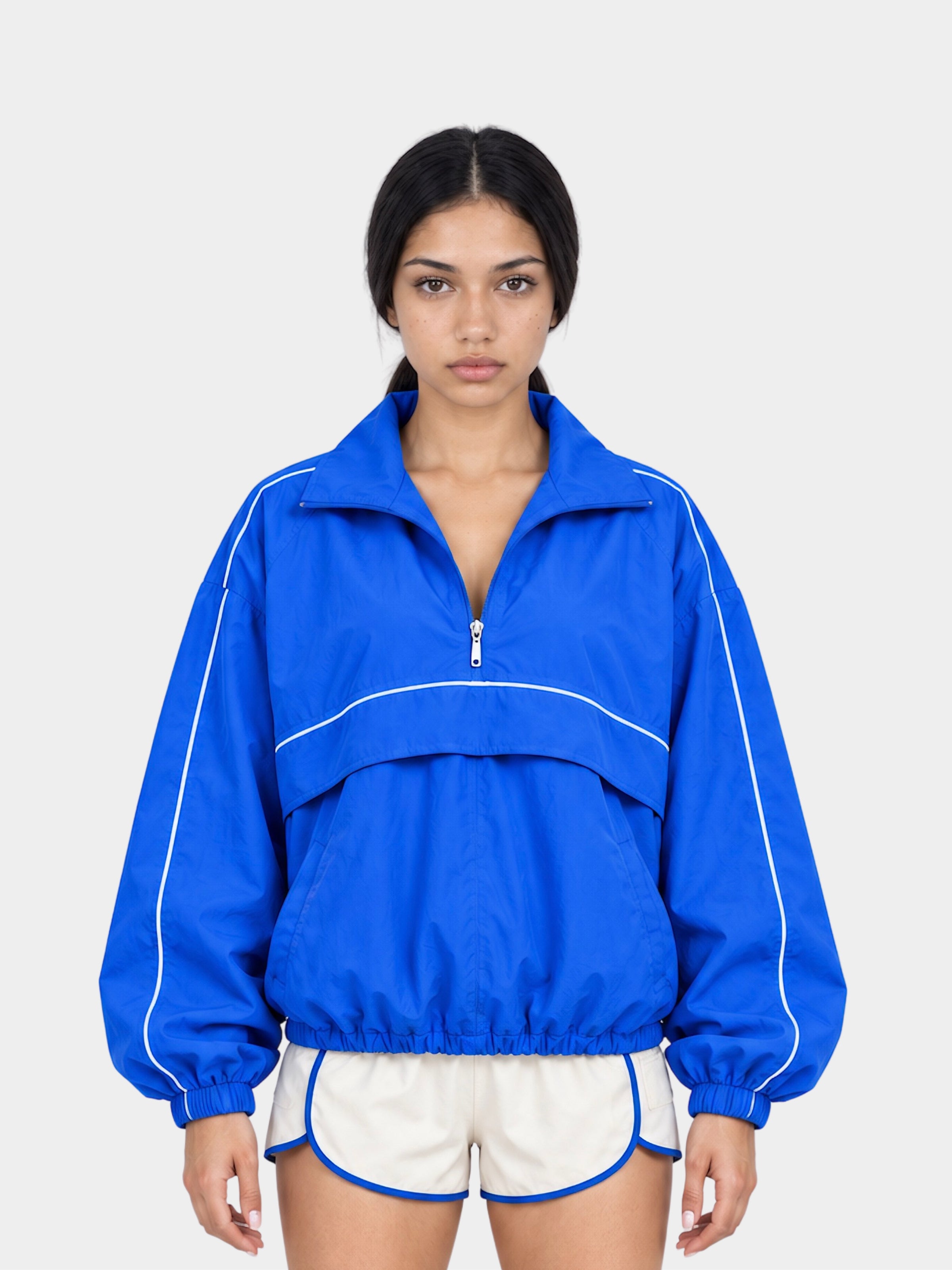 Bagatelle Jacket in Cobalt Blue by Gallenn – three-quarter view