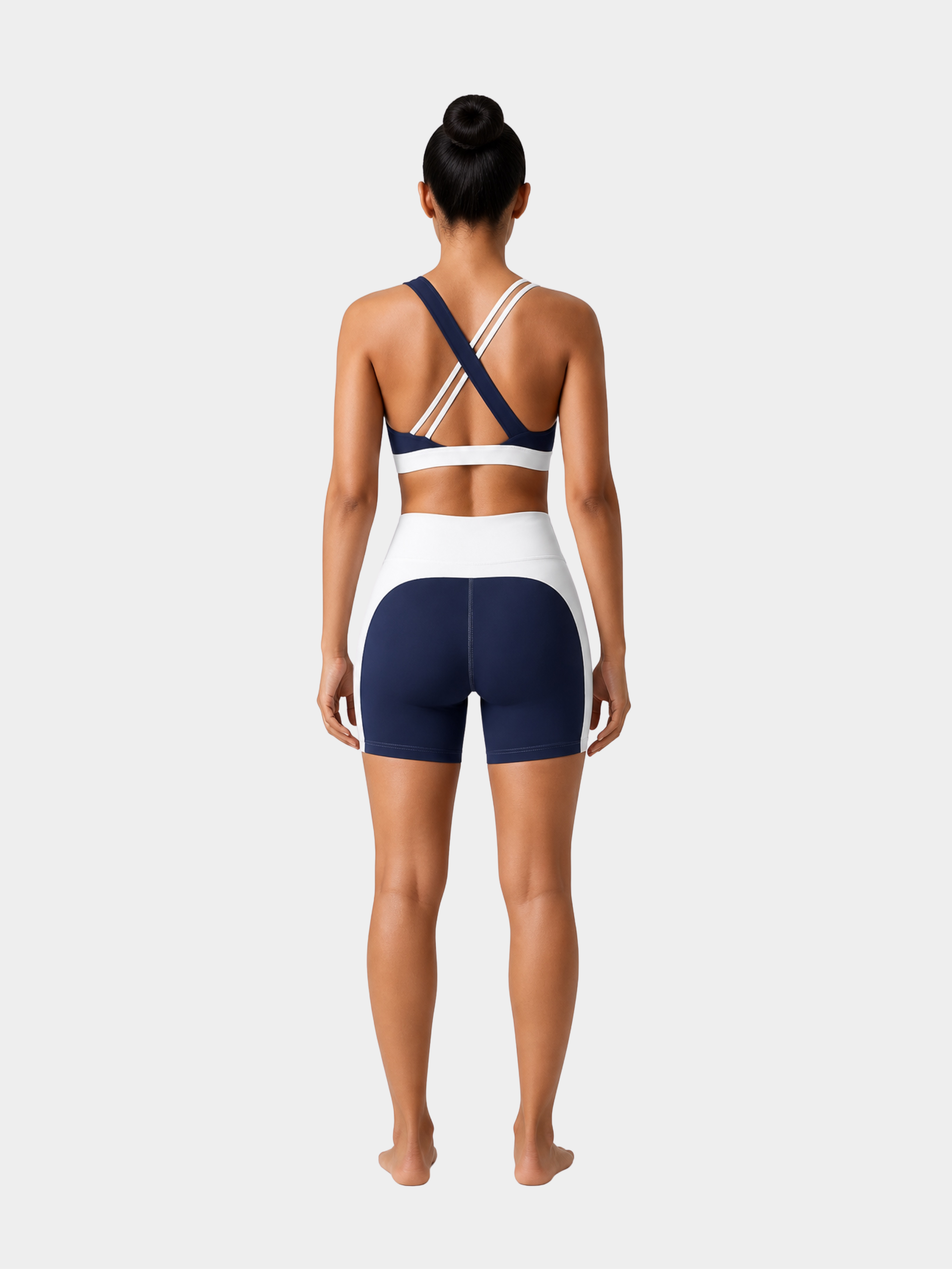 Élysée Short Navy White – Goslinger back view