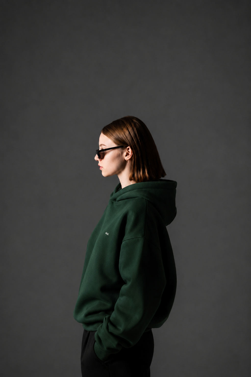 Model wearing the Gallenn My Own Mind hoodie