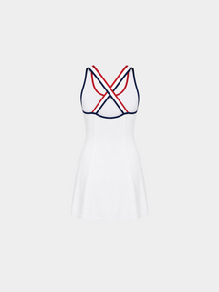 Paris White tennis dress – ghost mannequin back view
